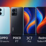 Oppo K13 Turbo Pro Vs Poco F7 Vs X7 Pro Vs Redmi Turbo 4 Pro – Full Specs Comparison